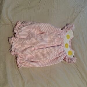 Lemon smocked bubble